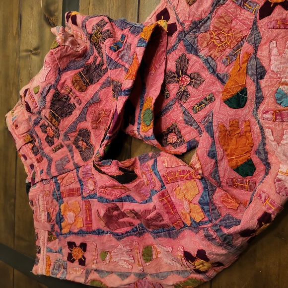 Free People Denim - Vintage Nepal Quiltwork Festival Jean-Magnolia Pearl, Free People